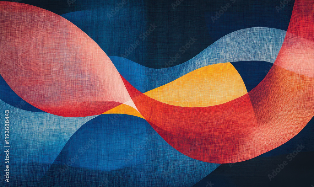 Poster vibrant abstract wave design with colorful patterns and dynamic flow for modern graphic art inspirat