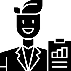 Business Analyst icon single vector illustration