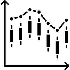 Stock Market icon single vector illustration