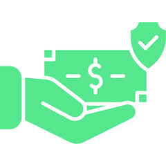 Cash Secured Financing icon single vector illustration