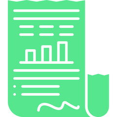 Invoice Paper icon single vector illustration