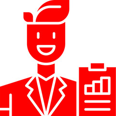 Business Analyst icon single vector illustration