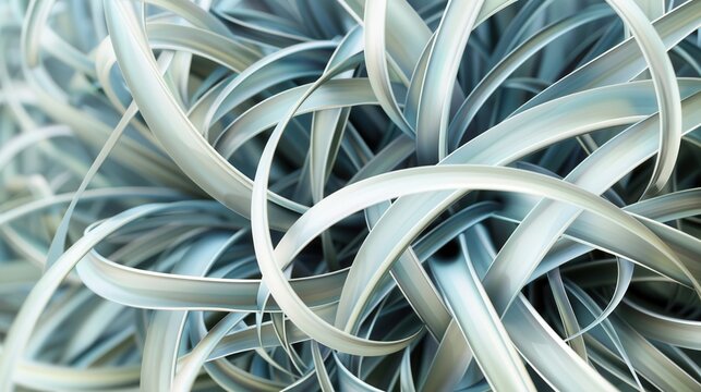 Abstract Art Of Chaotic Lines And Shapes - Powered by Adobe