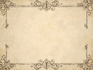 Seamless textured background of old parchment with intricate vintage detailing. Elegant and timeless design.