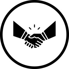Partnership icon single vector illustration