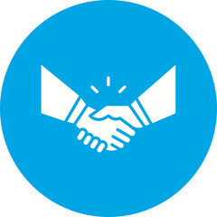 Partnership icon single vector illustration