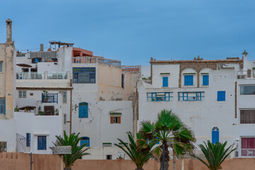 architecture of the beautiful city of Essaouira in west Morocco