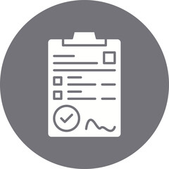 Contract icon single vector illustration