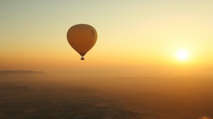 Fototapeta premium travel and inspiration, hot air ballons in Turkey flying at sunrise sky