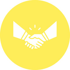 Partnership icon single vector illustration