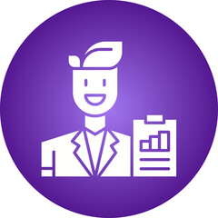 Business Analyst icon single vector illustration