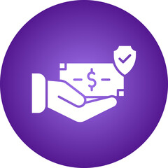 Cash Secured Financing icon single vector illustration