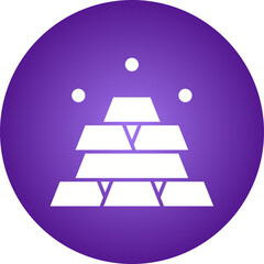 Gold icon single vector illustration