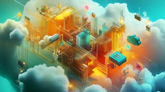 Representation of disaster recovery plans featuring robust backup systems cloud strategies for ensuring IT continuity and resilience