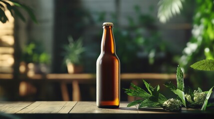 Beer Ad Mockup For Your Design