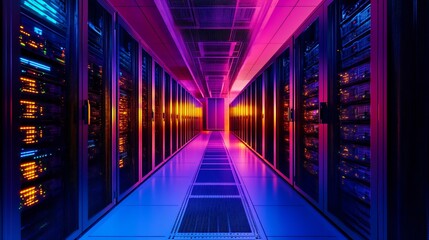Fototapeta premium Vibrant representation of optimization tools improving system performance and scalability