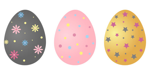 set of eggs isolated