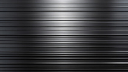 Elegant Metallic Texture with Polished Horizontal Lines and Gradient Light Reflection.