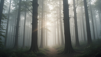 fog in the forest