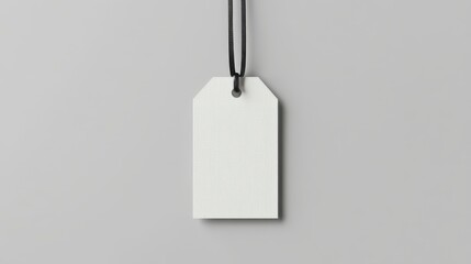 Label Tag Mockup on Neutral Background
