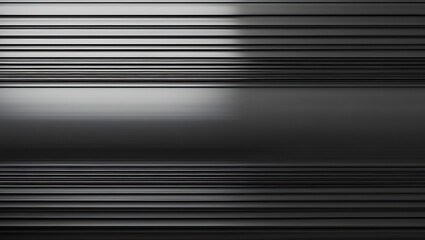 Fototapeta premium Elegant Metallic Texture with Polished Horizontal Lines and Gradient Light Reflection.