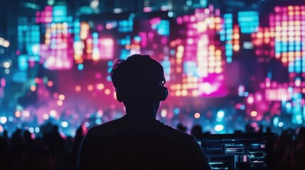 An Energetic Live Concert featuring a Stunning Light Show that Captivates the Audience