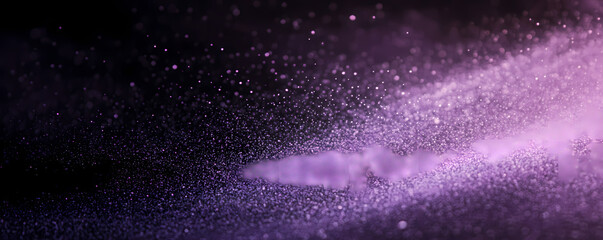 Obraz premium Abstract purple and black gradient background with a grainy texture, providing ample copy space for text
