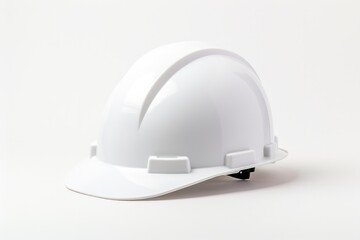 Fototapeta premium Isolated Hard Hat on White Background. A Safety Helmet for Construction Sites and Industrial Settings