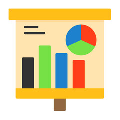 Graphical Representation Flat Style Icon