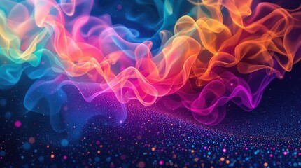 Abstract colorful smoke
