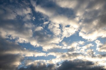blue sky with clouds, cloudly skies, beautiful sunny day
