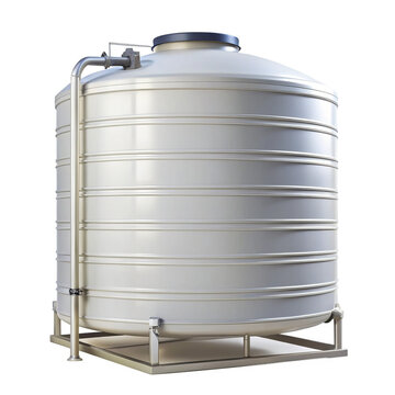 Water tank isolated on transparent background.