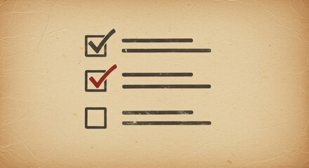 Checklist, To Do list, Check List Concept Design, Getting things Done and Completed
