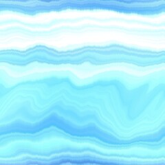 Modern summer striped blur wash seamless pattern background for trendy beach wear and coastal living designs. Repeatable alcohol ink bleed effect in blue white indigo colors