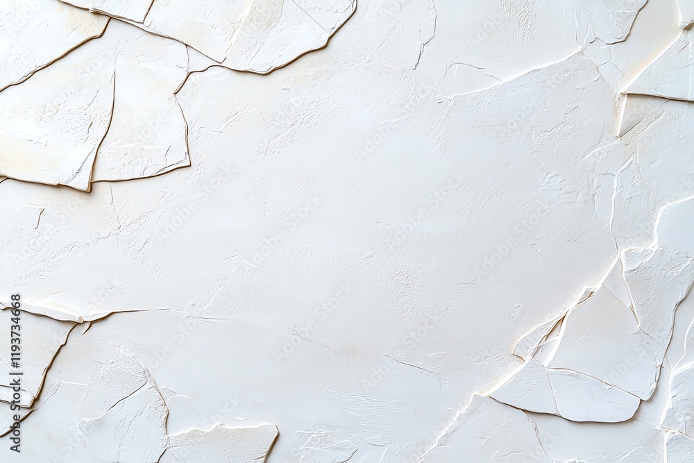 Poster this abstract image features a textured background with cracked white layers, ideal for use in desig