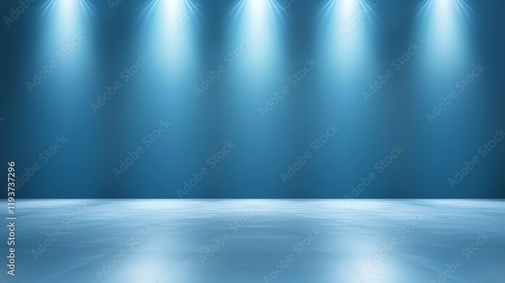 Poster a sleek background with soft lighting and a polished floor creates a perfect setting for presentatio
