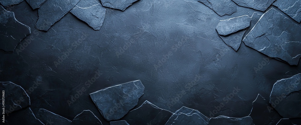 Poster a textured background featuring dark stone slabs, perfect for adding depth and a rugged feel to any 