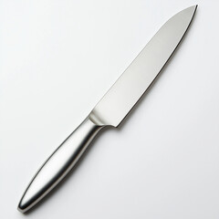 Obraz premium A versatile vegetable knife with a sleek stainless steel body, designed for precise cutting and slicing in the kitchen