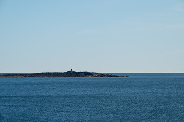 Obraz premium Large skerry in the sea.