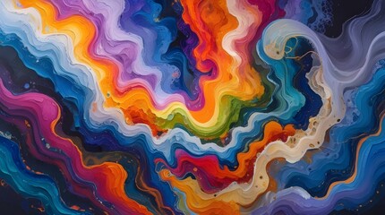 Obraz premium abstract colorful background with bubbles