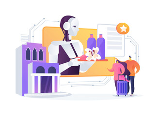 AI-Personalized Marketing abstract concept vector illustration.