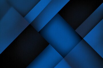 A captivating abstract composition featuring intersecting blue and black geometric shapes, ideal for backgrounds, digital art, or modern design projects that require sophistication