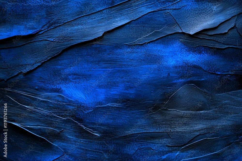 Aufkleber a vibrant, textured abstract background in deep blue tones, featuring layers and waves that create a