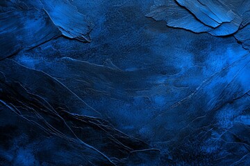 Naklejka premium An abstract blue texture featuring deep shades and intricate patterns, perfect for backgrounds in design projects, digital art, or creative visuals that require a soothing tone.