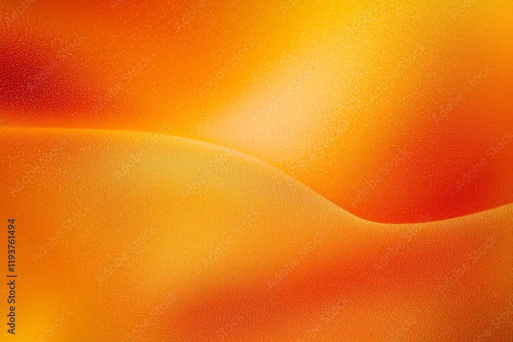 Poster an abstract design featuring smooth, flowing gradients of vibrant orange hues, creating a warm and i