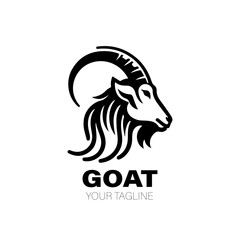 Goat Logo. Goat Logo Design. Goat Logo Brand. Goat Logo Vector Design Isolated on White Background