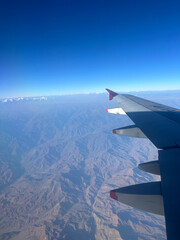 Fototapeta premium view from airplane window