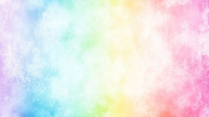 Pastel Rainbow Watercolor Background Texture Dreamy Soft Colors Abstract