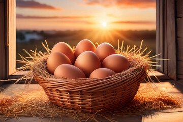 eggs in basket