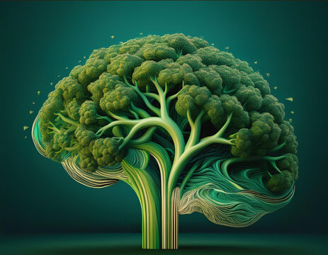 broccoli brain art